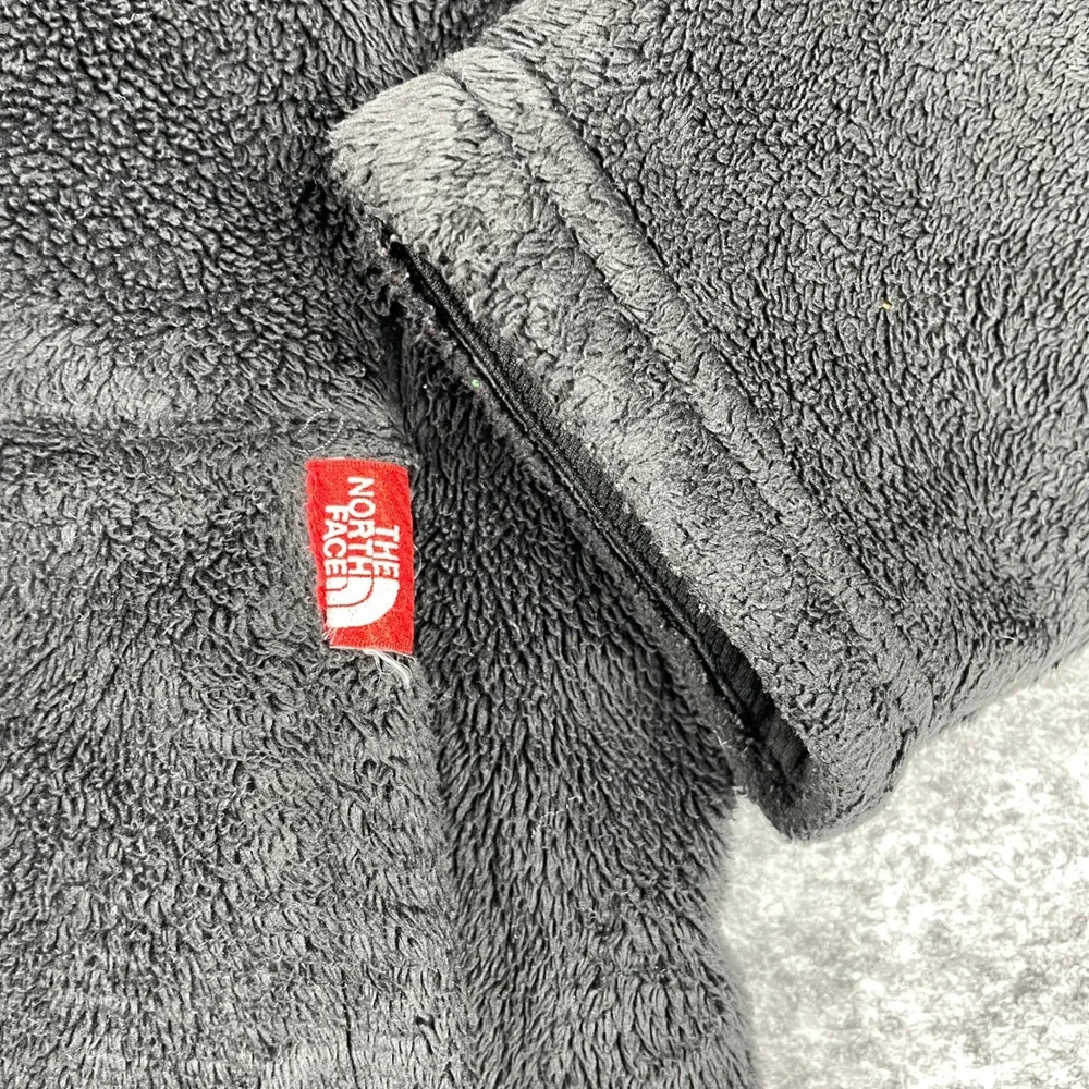 The North Face Fleece Pullover Womens Medium Black Osito Quarter Zip Pocket